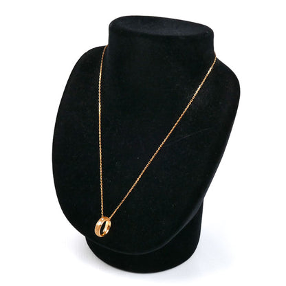 Damiani ダミアーニメトロポリタン ドリーム 1PD K18PG ピンクゴールド ネックレス ダイヤモンド 7.0g 42/50cm レディース【中古】