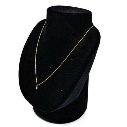 TIFFANY&Co. ティファニー K18YG イエローゴールド バイザヤード ネックレス 60994080 ダイヤモンド 2.1g 40.5cm レディース【中古】【美品】