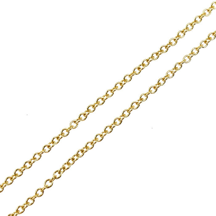 TIFFANY&Co. ティファニー K18YG イエローゴールド リターントゥ ダブル ハート タグ ネックレス 60011459 4.3g 40.5cm レディース【中古】