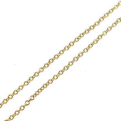 TIFFANY&Co. ティファニー K18YG イエローゴールド リターントゥ ダブル ハート タグ ネックレス 60011459 4.3g 40.5cm レディース【中古】