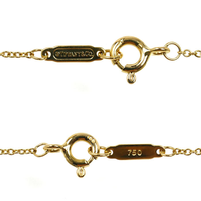 TIFFANY&Co. ティファニー K18YG イエローゴールド リターントゥ ダブル ハート タグ ネックレス 60011459 4.3g 40.5cm レディース【中古】
