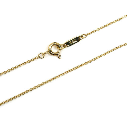 TIFFANY&Co. ティファニー K18YG イエローゴールド クロスステッチ ネックレス 2.7g 41cm レディース【中古】