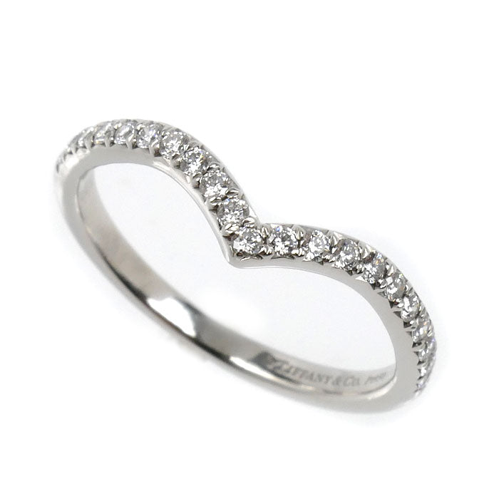 TIFFANY&Co. ティファニー Pt950プラチナ ソレスト V ダイヤ リング・指輪 60875626 ダイヤモンド 10号 2.5g レディース【中古】【美品】