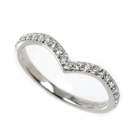 TIFFANY&Co. ティファニー Pt950プラチナ ソレスト V ダイヤ リング・指輪 60875626 ダイヤモンド 10号 2.5g レディース【中古】【美品】