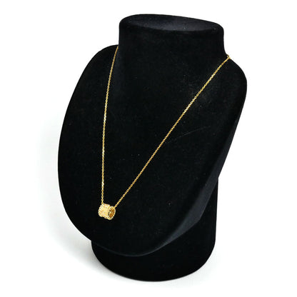 Van Cleef & Arpels ヴァンクリーフ＆アーペル K18YG イエローゴールド ペルレ クローバー ネックレス VCARO3YG00 ダイヤモンド 7.2g 42cm レディース【中古】【美品】