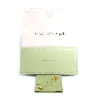 Van Cleef & Arpels ヴァンクリーフ＆アーペル K18YG イエローゴールド ペルレ クローバー ネックレス VCARO3YG00 ダイヤモンド 7.2g 42cm レディース【中古】【美品】