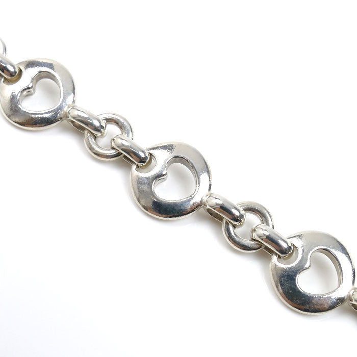 TIFFANY&Co. ティファニー シルバー925 ピアスドハート ブレスレット 28.4g 17.5cm レディース【中古】