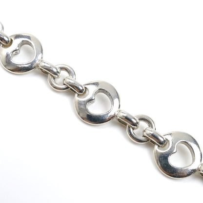 TIFFANY&Co. ティファニー シルバー925 ピアスドハート ブレスレット 28.4g 17.5cm レディース【中古】
