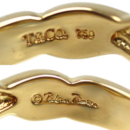 TIFFANY&Co. ティファニー K18YG イエローゴールド ダブルラビングハート リング・指輪 13号 8.7g レディース【中古】【美品】