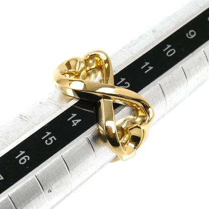 TIFFANY&Co. ティファニー K18YG イエローゴールド ダブルラビングハート リング・指輪 13号 8.7g レディース【中古】【美品】