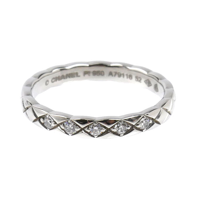 CHANEL シャネル Pt950プラチナ ココクラッシュ リング・指輪 J11355 ダイヤモンド 11.5号 52 4.0g レディース【中古】【美品】
