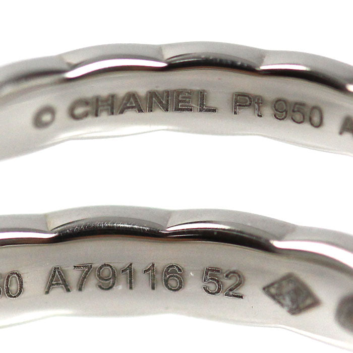 CHANEL シャネル Pt950プラチナ ココクラッシュ リング・指輪 J11355 ダイヤモンド 11.5号 52 4.0g レディース【中古】【美品】