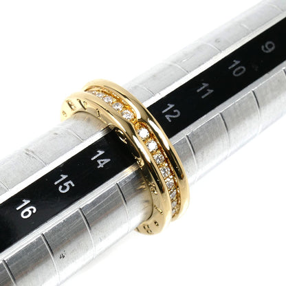 BVLGARI ブルガリ K18YG イエローゴールド B-zero1 ビーゼロワン フルダイヤモンド リング・指輪 ダイヤモンド 13号 53 7.1g レディース【中古】【美品】