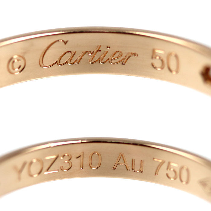 CARTIER カルティエ K18PG ピンクゴールド 1895 ウェディング 1Pダイヤ リング・指輪 B4088250 ダイヤモンド 10号 50 2.2g レディース【中古】【美品】
