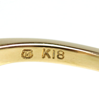 MIKIMOTO ミキモト K18YG イエローゴールド ベビーパール ダイヤ リング・指輪 アコヤパール約3～4.3mm ダイヤモンド 13号 2.6g レディース【中古】