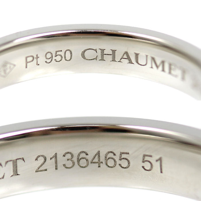 Chaumet ショーメ Pt950プラチナ エターナル ドゥ ショーメ リュバン リング・指輪 080303-51 10.5号 51 5.9g レディース【中古】【美品】