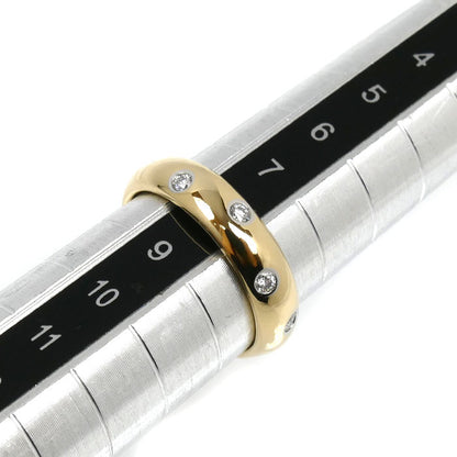 TIFFANY&Co. ティファニー K18YG イエローゴールド Pt950プラチナ ドッツ リング・指輪 ダイヤモンド 8号 4.5g レディース【中古】【美品】