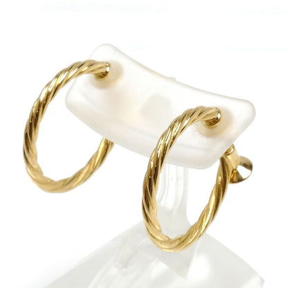 MIKIMOTO ミキモト K18YG イエローゴールド イヤリング 4.6g ネジ式 レディース【中古】【美品】
