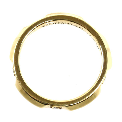 TIFFANY&Co. ティファニー K18YG イエローゴールド トゥルー バンド リング・指輪 ダイヤモンド 7.5号 3.2g レディース【中古】【美品】