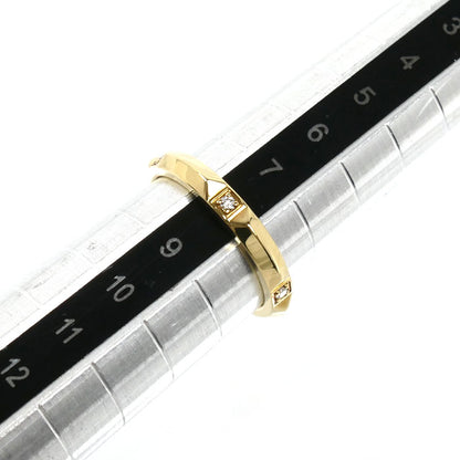 TIFFANY&Co. ティファニー K18YG イエローゴールド トゥルー バンド リング・指輪 ダイヤモンド 7.5号 3.2g レディース【中古】【美品】