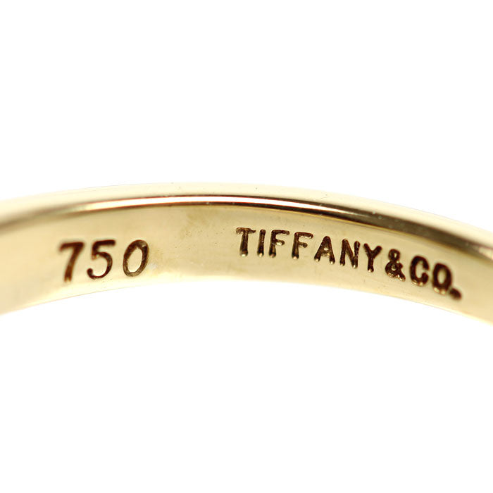 TIFFANY&Co. ティファニー K18YG イエローゴールド リング・指輪 エメラルド 8号 2.5g レディース【中古】