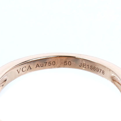 Van Cleef & Arpels ヴァンクリーフ＆アーペル K18PG ピンクゴールド ヴィンテージ アルハンブラ リング・指輪 ダイヤモンド 10号 50 7.6g レディース【中古】