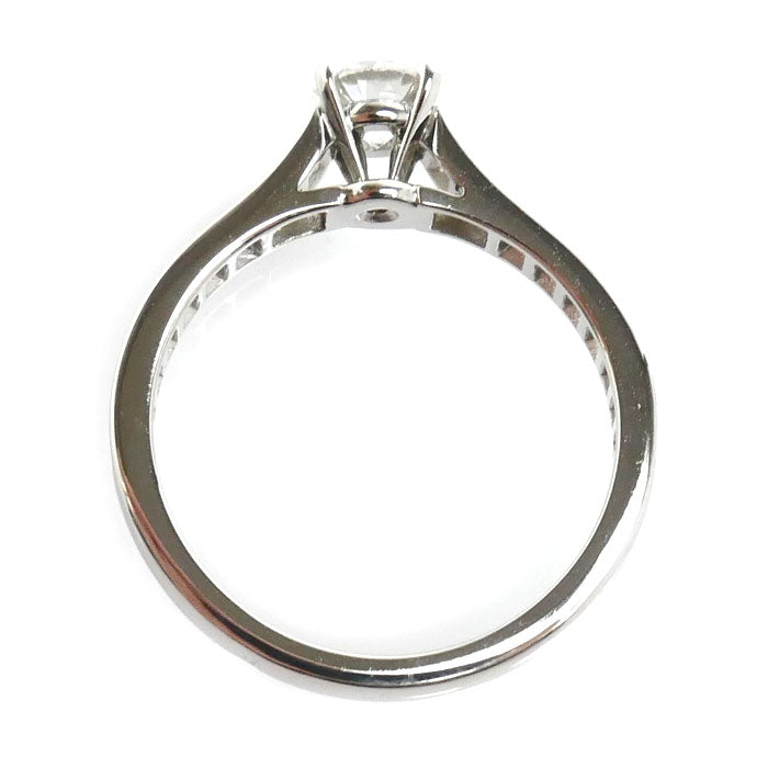 CARTIER カルティエ Pt950プラチナ ソリテール リング・指輪 ダイヤモンド0.35ct 9号 49 3.4g レディース【中古】【美品】