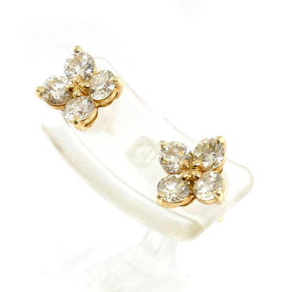 TASAKI タサキ K18YG イエローゴールド ピアス ダイヤモンド0.64ct/0.64ct 2.1g レディース【中古】【美品】