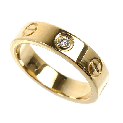 CARTIER カルティエ K18YG イエローゴールド ミニラブ 1Pダイヤ リング・指輪 B4056146 ダイヤモンド 6号 46 4.0g レディース【中古】【美品】
