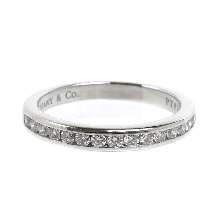 TIFFANY&Co. ティファニー Pt950プラチナ チャネルセッティング リング・指輪 ダイヤモンド 9号 3.5g レディース【中古】【美品】