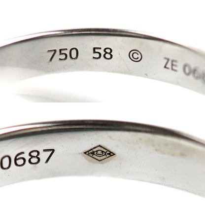 CARTIER カルティエ K18WG ホワイトゴールド セラミック トリニティ リング・指輪 B4234158 18号 58 7.4g レディース【中古】【美品】