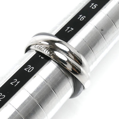 CARTIER カルティエ K18WG ホワイトゴールド セラミック トリニティ リング・指輪 B4234158 18号 58 7.4g レディース【中古】【美品】