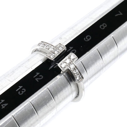 TIFFANY&Co. ティファニー K18WG ホワイトゴールド Tワイヤー リング・指輪 ダイヤモンド 10.5号 2.4g レディース【中古】【美品】