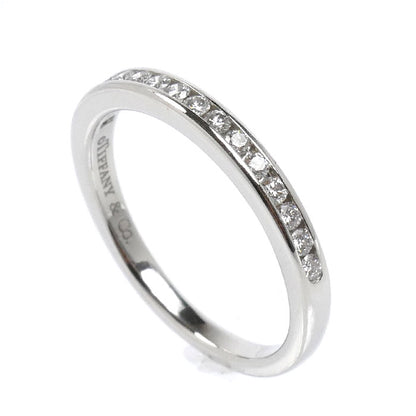 TIFFANY&Co. ティファニー Pt950プラチナ チャネルセッティング リング・指輪 ダイヤモンド 8号 2.9g レディース【中古】【美品】