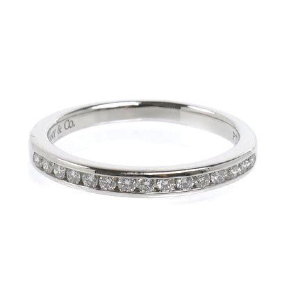 TIFFANY&Co. ティファニー Pt950プラチナ チャネルセッティング リング・指輪 ダイヤモンド 8号 2.9g レディース【中古】【美品】