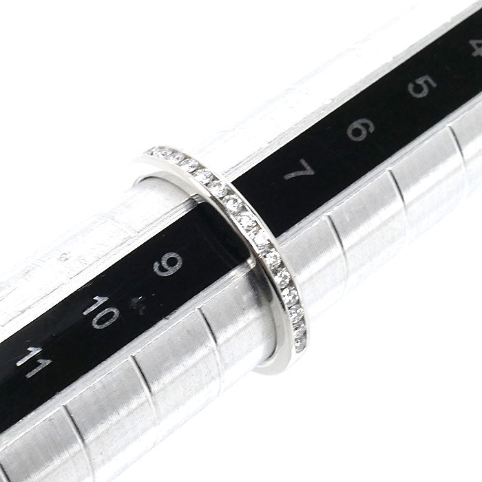 TIFFANY&Co. ティファニー Pt950プラチナ チャネルセッティング リング・指輪 ダイヤモンド 8号 2.9g レディース【中古】【美品】