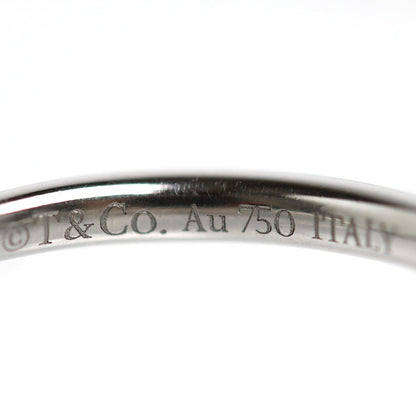 TIFFANY&Co. ティファニー K18WG ホワイトゴールド Tワイヤー リング・指輪 60147237 ダイヤモンド 8号 2.3g レディース【中古】【美品】