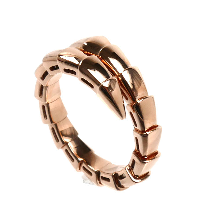 BVLGARI ブルガリ K18PG ピンクゴールド セルペンティ ヴァイパー リング・指輪 8号 6.3g レディース【中古】【美品】