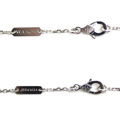 Van Cleef & Arpels ヴァンクリーフ＆アーペル K18WG ホワイトゴールド K18PG ピンクゴールド ヴィンテージアルハンブラ ネックレス VCARPNTH00 7.5g 37/41cm 2024年ホリデー限定 レディース【中古】
