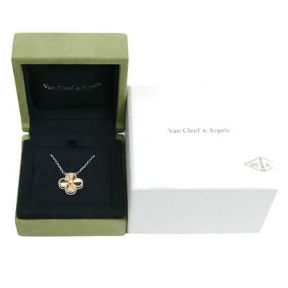 Van Cleef & Arpels ヴァンクリーフ＆アーペル K18WG ホワイトゴールド K18PG ピンクゴールド ヴィンテージアルハンブラ ネックレス VCARPNTH00 7.5g 37/41cm 2024年ホリデー限定 レディース【中古】