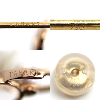 TASAKI タサキ K18PG ピンクゴールド エニーマ ピアス アコヤパール約4.1～5.6mm 2.8g レディース【中古】