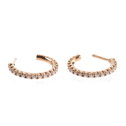 CARTIER カルティエ K18PG ピンクゴールド エタンセル ドゥ カルティエ フープ スモール ピアス B8301244 ダイヤモンド 2.5g レディース【中古】【美品】