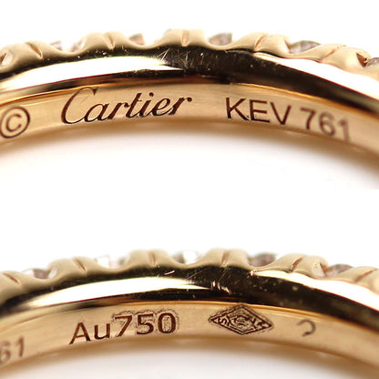 CARTIER カルティエ K18PG ピンクゴールド エタンセル ドゥ カルティエ フープ スモール ピアス B8301244 ダイヤモンド 2.5g レディース【中古】【美品】