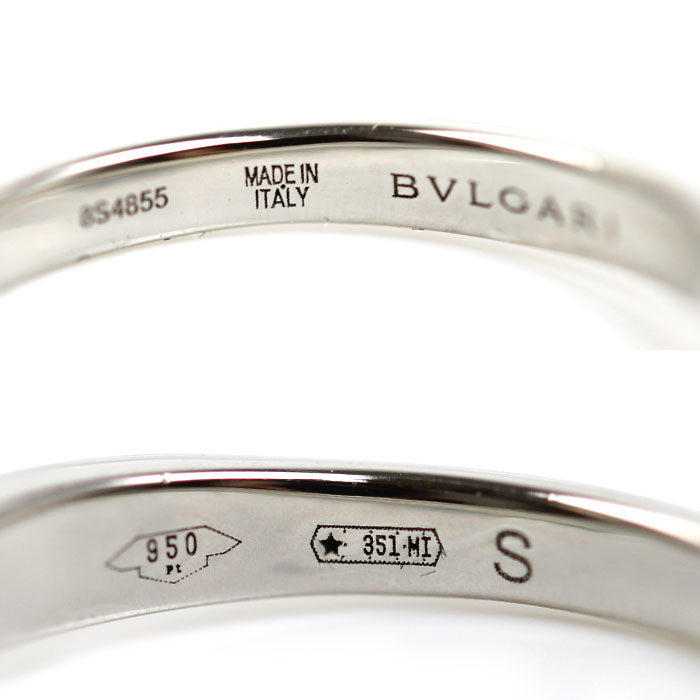BVLGARI ブルガリ Pt950プラチナ フェディ ダイヤ リング・指輪 347292 ダイヤモンド 7号 3.6g レディース【中古】【美品】