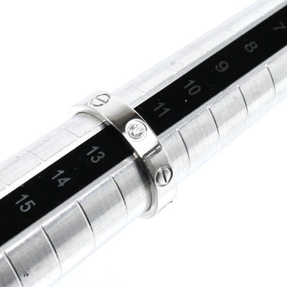 CARTIER カルティエ K18WG ホワイトゴールド ミニラブ 1Pダイヤ リング・指輪 B4050552 ダイヤモンド 12号 52 4.6g レディース【中古】【美品】