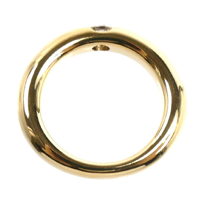 CARTIER カルティエ K18YG イエローゴールド エリプス リング・指輪 ダイヤモンド0.25ct 11号 51 8.8g レディース【中古】【美品】