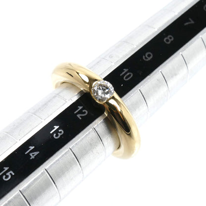 CARTIER カルティエ K18YG イエローゴールド エリプス リング・指輪 ダイヤモンド0.25ct 11号 51 8.8g レディース【中古】【美品】