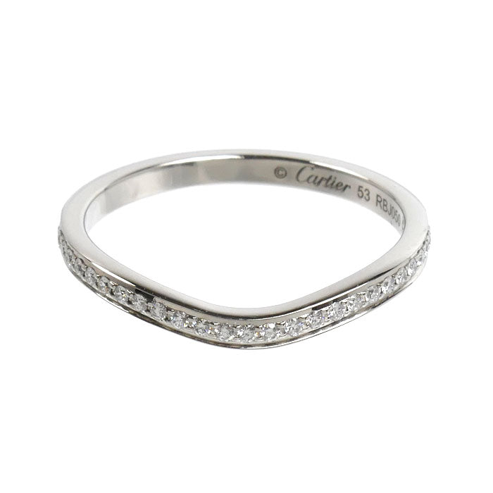 CARTIER カルティエ Pt950プラチナ バレリーナ リング・指輪 B4093053 ダイヤモンド 13号 53 2.8g レディース【中古】【美品】