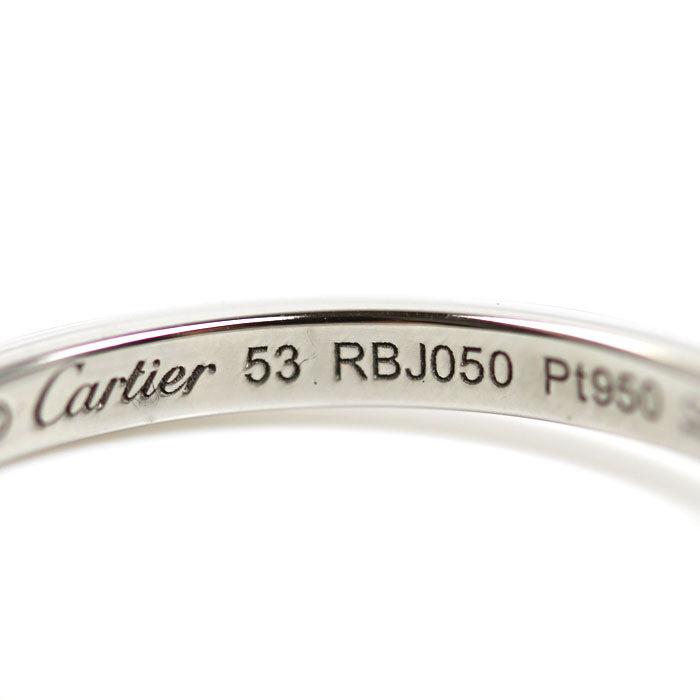 CARTIER カルティエ Pt950プラチナ バレリーナ リング・指輪 B4093053 ダイヤモンド 13号 53 2.8g レディース【中古】【美品】