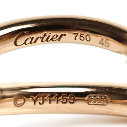 CARTIER カルティエ K18PG ピンクゴールド アントルラセ リング・指輪 ダイヤモンド 5号 45 3.6g レディース【中古】【美品】